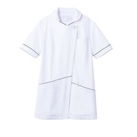 住商モンブラン ナースジャケット(半袖) 732218(シロ/ネイビー) 8L