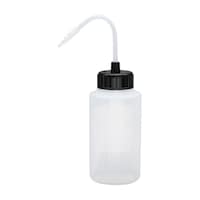 安元化成 カラーキャップ付洗浄瓶(広口) 250ML(12ホンイリ) ブラック