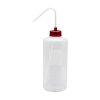 安元化成 カラーキャップ付洗浄瓶(広口) 1000ML(12ホンイリ) パープル