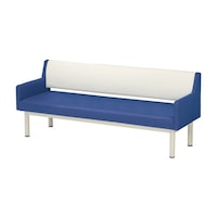 ニシキ工業 ロビーチェア(エンド肘付) MZN20E(1200X600X730 コバルトブルー