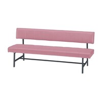 ニシキ工業 長イス(背付) TEP18A(180X54X76) コーラルピンク