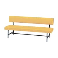 ニシキ工業 長イス(背付) TEP15A(150X54X76) マスタードイエロー