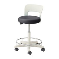 松吉医科器械 マツヨシ ナースチェア(ハイタイプ) MYN3265R(セツキ・リングツキ ブラック