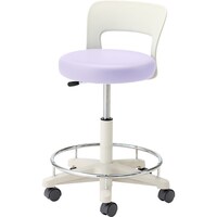 松吉医科器械 マツヨシ ナースチェア(ハイタイプ) MYN3265R(セツキ・リングツキ ラベンダー