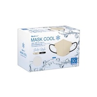 MROCAT ベージュ グディナ立体接触冷感バイカラーマスク 1箱(30枚入)