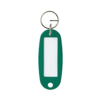 オープン工業 キーホルダー名札 ハードタイプ 10枚 緑 KH5010GN