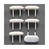 朝日電器 安全キャップ/2Pコンセント用(白/6個) EA815HZ5