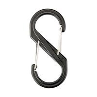 日本緑十字社 S型カラビナ SKDBK ブラック 88×40 両端フック開口 284185