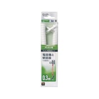 朝日電器 TEL用 受話器コード 0.3m TEWJ003