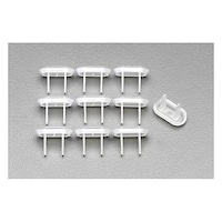 ヤザワ 安全キャップ/2Pコンセント用(10個) EA815HZ19