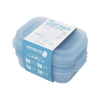 タケヤ 保存容器 500ml ライトパック セカンド クリア 1セット(3個入)