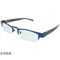 エール 老眼鏡 シニアグラス ハーフリム メンズ レディース ブルー リーディンググラス 軽量 +1.00