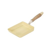 パール金属 卵焼き器 13×18cm IH対応 セラミック 軽量 ハルミック ペールイエロー HC1114