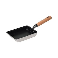 パール金属 卵焼き器 13×18cm IH対応 ファストクック+ 2層鋼ダイヤモンドコート 木柄 HC0893