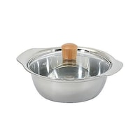 パール金属 よせ鍋 20cm IH対応 和楽庵 ガラス蓋付き ステンレス製 HC0374