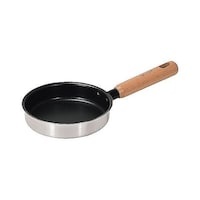 パール金属 フライパン 16cm IH対応 ファストクック+ 2層鋼ダイヤモンドコート 木柄 HC0884