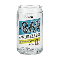 サンアート グラス 360mL 缶型グラス やる気ゼロ SAN4881