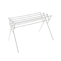 平安伸銅 室内物干し 物干しスタンド 伸縮タイプ マットホワイト タオル干し 幅70ー126cm OH120WH