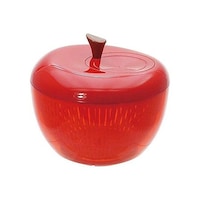 現代百貨 アップルサラダスピナー 野菜水切り器 りんご型 レッド
