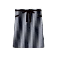 ボンマックス ストライプ柄ロングエプロン