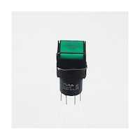 YIJIA φ16LED照光式押しボタンスイッチ(緑・オルタネイト・24V) YJLA1622DNZS/F24VG