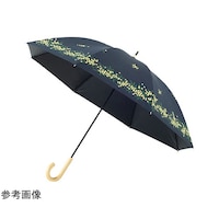 ミクニ MKN 黒コーティング傘 50cm手開き ミモザの花 ネイビー S1514104