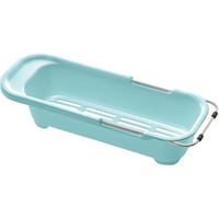リッチェル シェリー シンク水切り伸縮タイプ ミントブルー