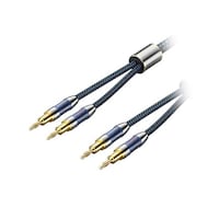 VENTION デュアルバナナプラグ付きスピーカーワイヤー (HiFi) 2M ブルー BL1184