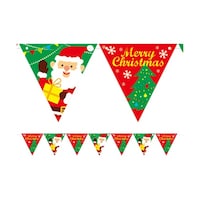 アズワン クリスマス三角フラッグガーランド