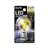 朝日電器 LED電球 S形 E17 黄 LDA1CYGE17G459