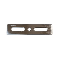 三基鋼業 ジョイント金具 24型フラット クローム 2.3mm×24mm×100mm 24FI2
