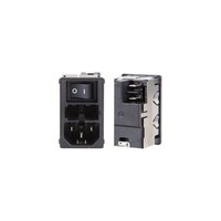Schurter INLET IEC スイッチ/ヒューズ 2ポール KM01.1105.11