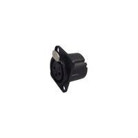 Neutrik ソケット XLR ブラック 3ポール NC3FDLXB
