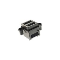 Amphenol ICC USB スタック 2.0 タイプ A 2ポート 垂直 MUSBC51100