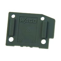 WAGO ターミナル ブロック エンド プレート グレー 235100