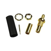 Amphenol RF コネクタ SMB ジャック 50 Ω パネル 142191