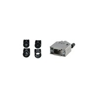Amphenol ICC DSUB バックシェル サイズ DE 180DEG 亜鉛 8655MH0901BLF