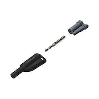 CAL TEST ELECTRONICS 4MM バナナ プラグ 36A ブラック CT26310