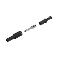 CAL TEST ELECTRONICS 4MM バナナ プラグ 36A ブラック CT29890