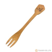 籐芸 フォーク 14cm アルファベットフォーク 天然木 木製 カトラリー A ※4個以上から注文可能(販売価格は1個単位の価格)