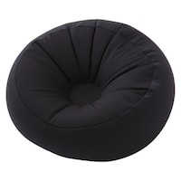 フレックス販売 ビーズクッション ミニクッション 極小ビーズ 幅45cm ブラック