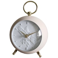 グローバルアロー 目覚まし時計 イニシャル 連続秒針 Initial Alarm Clock バード