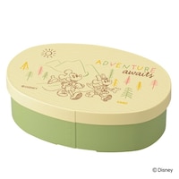 カノー 弁当箱 475ml 抗菌ランチボックス ミッキー ミニー アイボリー