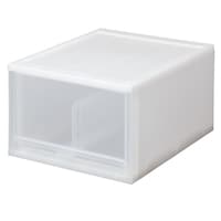 サンコープラスチック 収納ケース 引出し Brio A4 深型1段ケース 幅27×奥行34.7×高さ18.5cm ホワイト