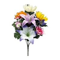 ニューホンコン造花 仏花 造花 盆花 ゆり ※2個以上から注文可能(販売価格は1個単位の価格)