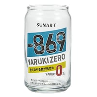 サンアート グラス 360ml 缶型グラス やる気ゼロ