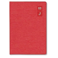 ダイゴー 大きく書ける住所録 B6 レッド×4