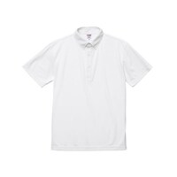 C.A.B. CLOTHING ドライカノコポロシャツボタンダウン ホワイト XL ※3着以上から注文可能(販売価格は1着単位の価格)