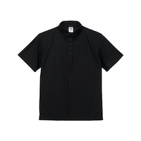 C.A.B. CLOTHING ドライカノコポロシャツボタンダウンブラック 5XL ※2着以上から注文可能(販売価格は1着単位の価格)