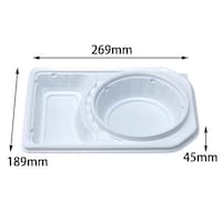 エフピコチューパ 弁当容器 DL2719 白本体 チューパ×8